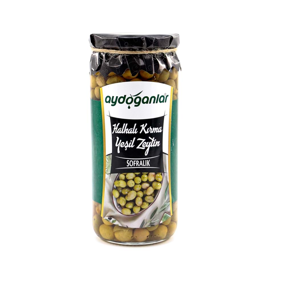 Halhalı Yeşil Kırma Zeytin Minik 300 Gr (Yeni Sezon Acı)