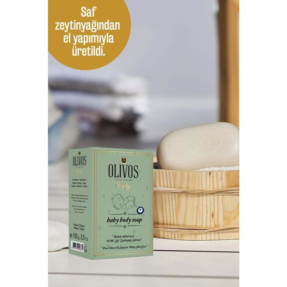 Olivos Zeytinyağlı Bebek Sabunu 100 Gr