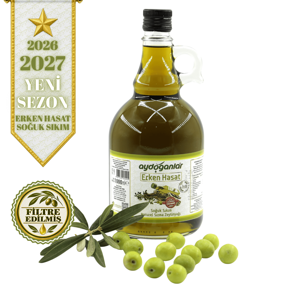 Erken Hasat Zeytinyağı Gallone Cam 1 Lt