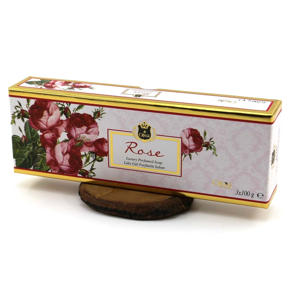 Olivos Lüks Gül Parfümlü Sabun 3x100 Gr
