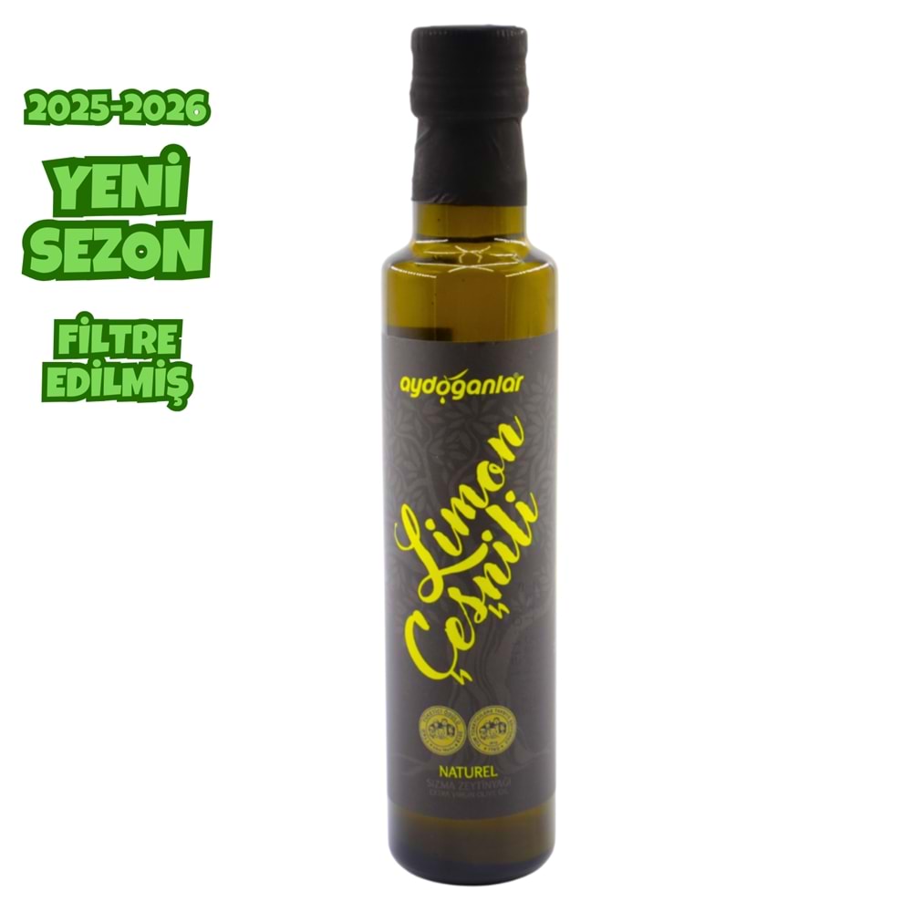 Limon Çeşnili Naturel Sızma Zeytinyağı 250 Ml.