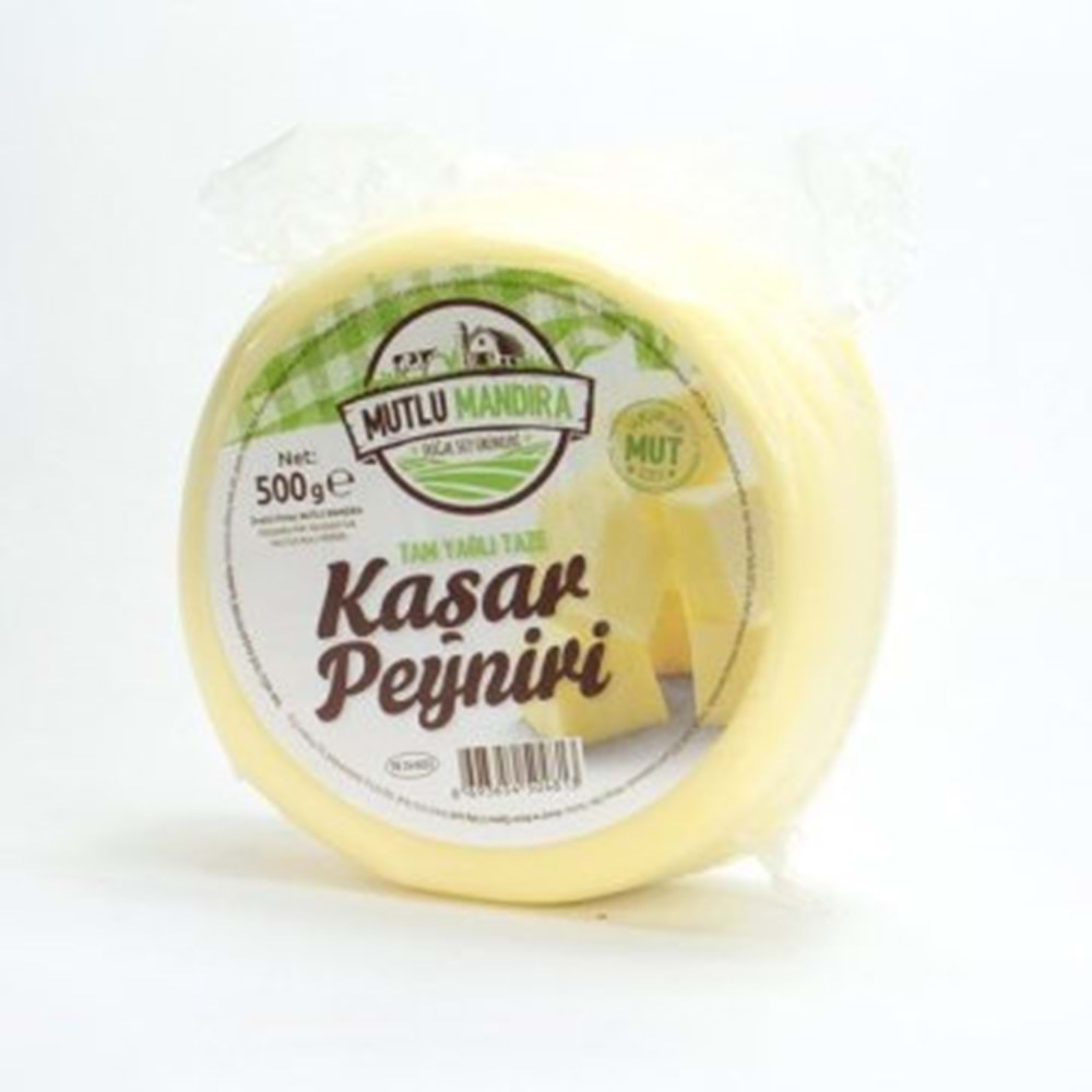 Tam Yağlı Kaşar Peyniri 500Gr