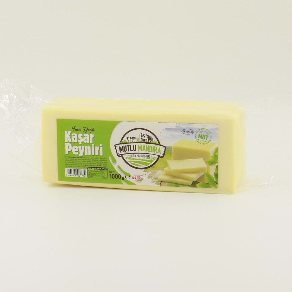 Tam Yağlı Kaşar Peyniri 1Kg