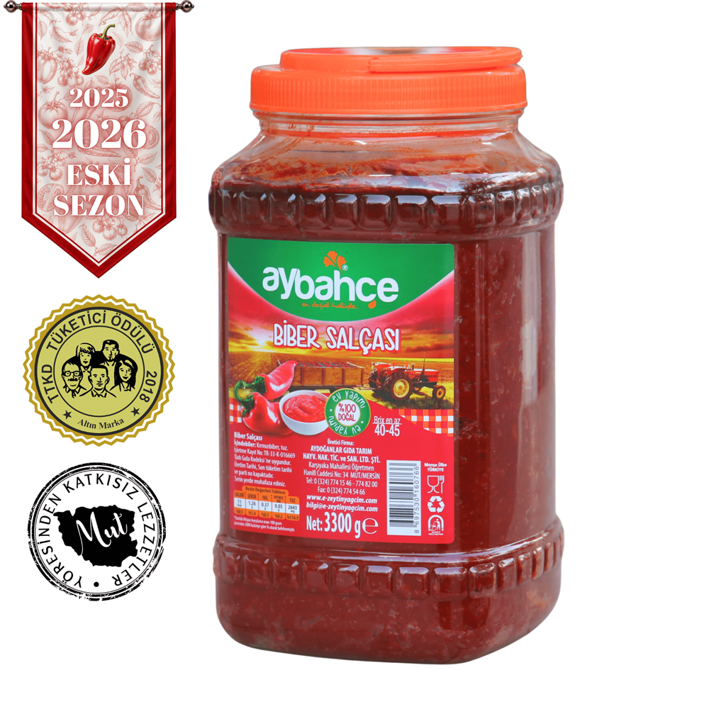 Biber Salçası (Ev Usulü) 3.300 Gr Tatlı