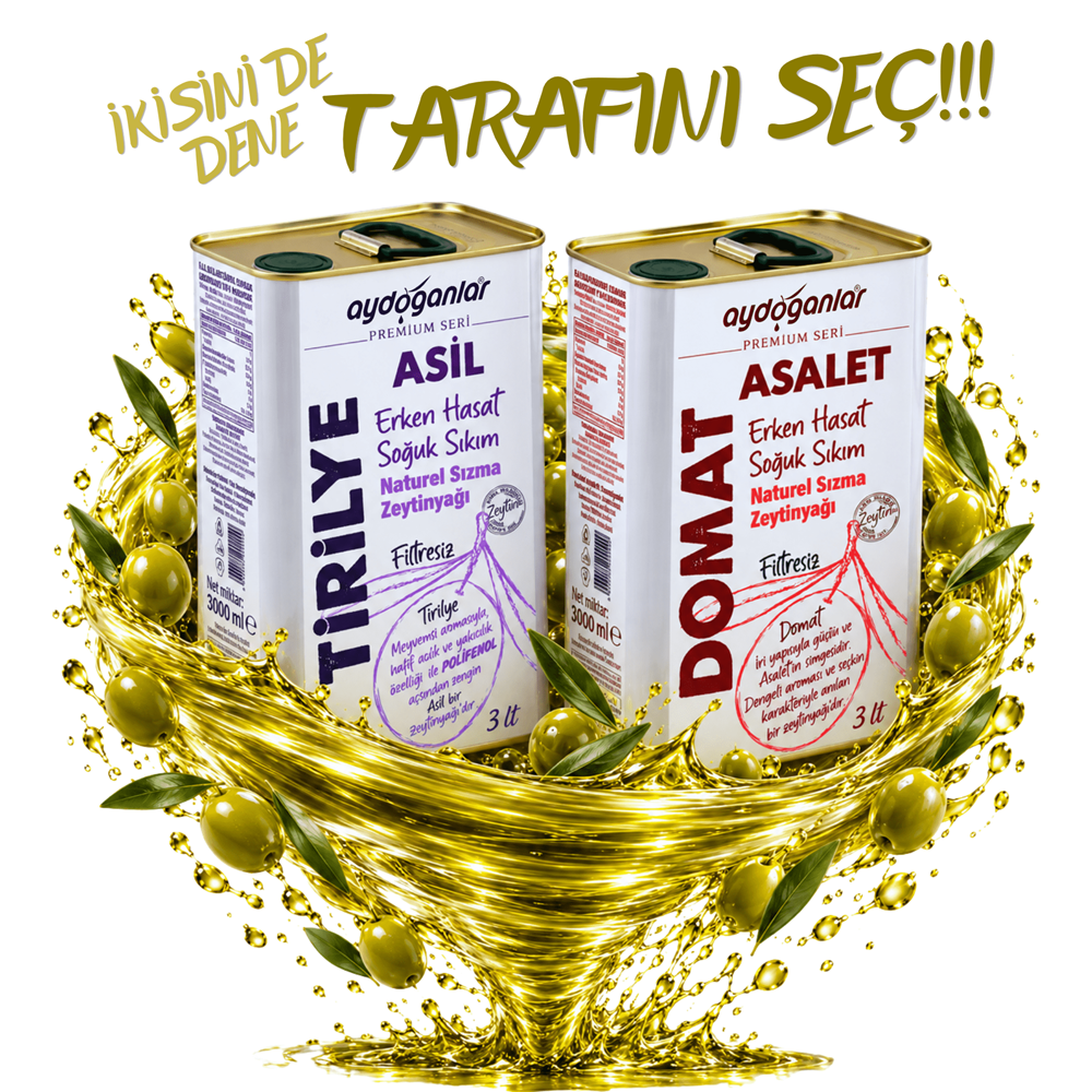 İkisini De Dene Tarafını Seç 3+3 Lt (Premium Seri-Tirilye&Domat)