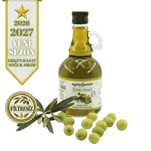 E.Hasat S.Sıkım Zeytinyağı Filtre Edilmemiş Gallone Cam 500 Ml