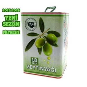 Naturel Birinci Zeytinyağı Teneke 18 Lt