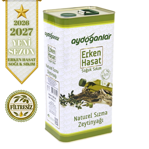 Filtresiz Erken Hasat Soğuk Sıkım Zeytinyağı 5 Lt