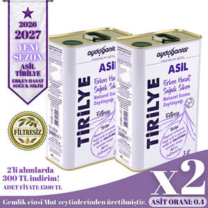 2 ADET ASİL TİRİLYE 3+3 Lt (Premium Seri)