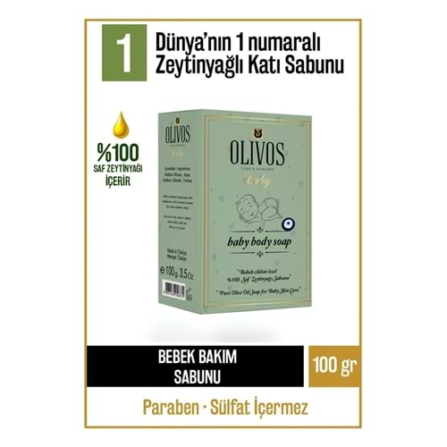 Olivos Zeytinyağlı Bebek Sabunu 100 Gr