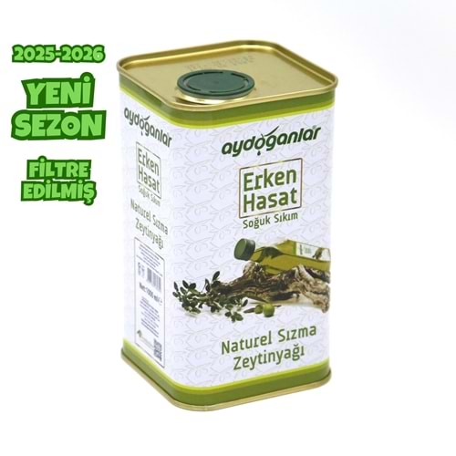 Erken Hasat Soğuk Sıkım Zeytinyağı Teneke 1 Lt