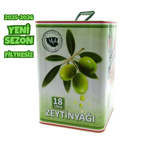 Naturel Birinci Zeytinyağı Teneke 18 Lt