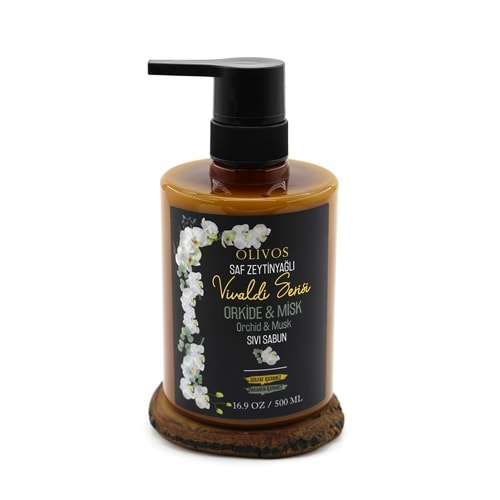 Olivos Zeytinyağlı Orkide & Misk Kokulu Sıvı Sabun 500 Ml