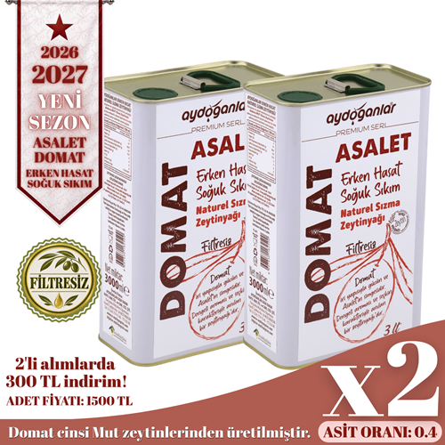 2 ADET ASALET DOMAT 3+3 Lt (Premium Seri)