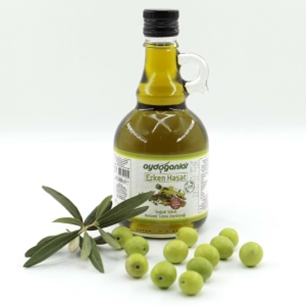 E.Hasat S.Sıkım Zeytinyağı Filtre Edilmemiş Gallone Cam 500 Ml