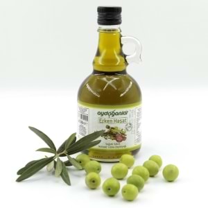 E.Hasat S.Sıkım Zeytinyağı Filtre Edilmemiş Gallone Cam 500 Ml