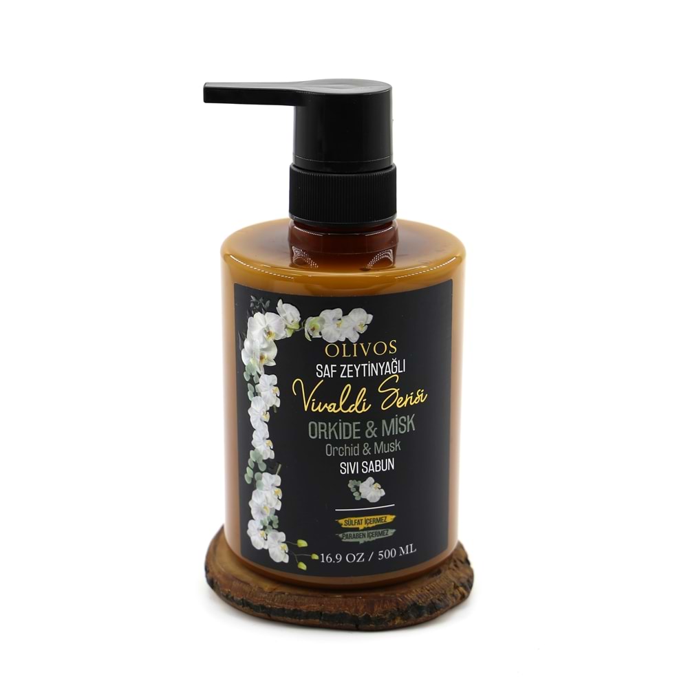 Olivos Zeytinyağlı Orkide & Misk Kokulu Sıvı Sabun 500 Ml