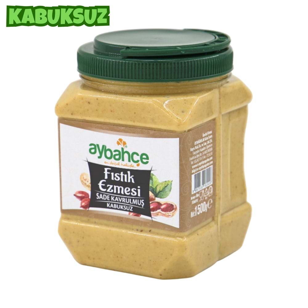 Doğal Fıstık Ezmesi (Kabuksuz) 1500 Gr